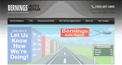 Desktop Screenshot of berningsautorepair.com